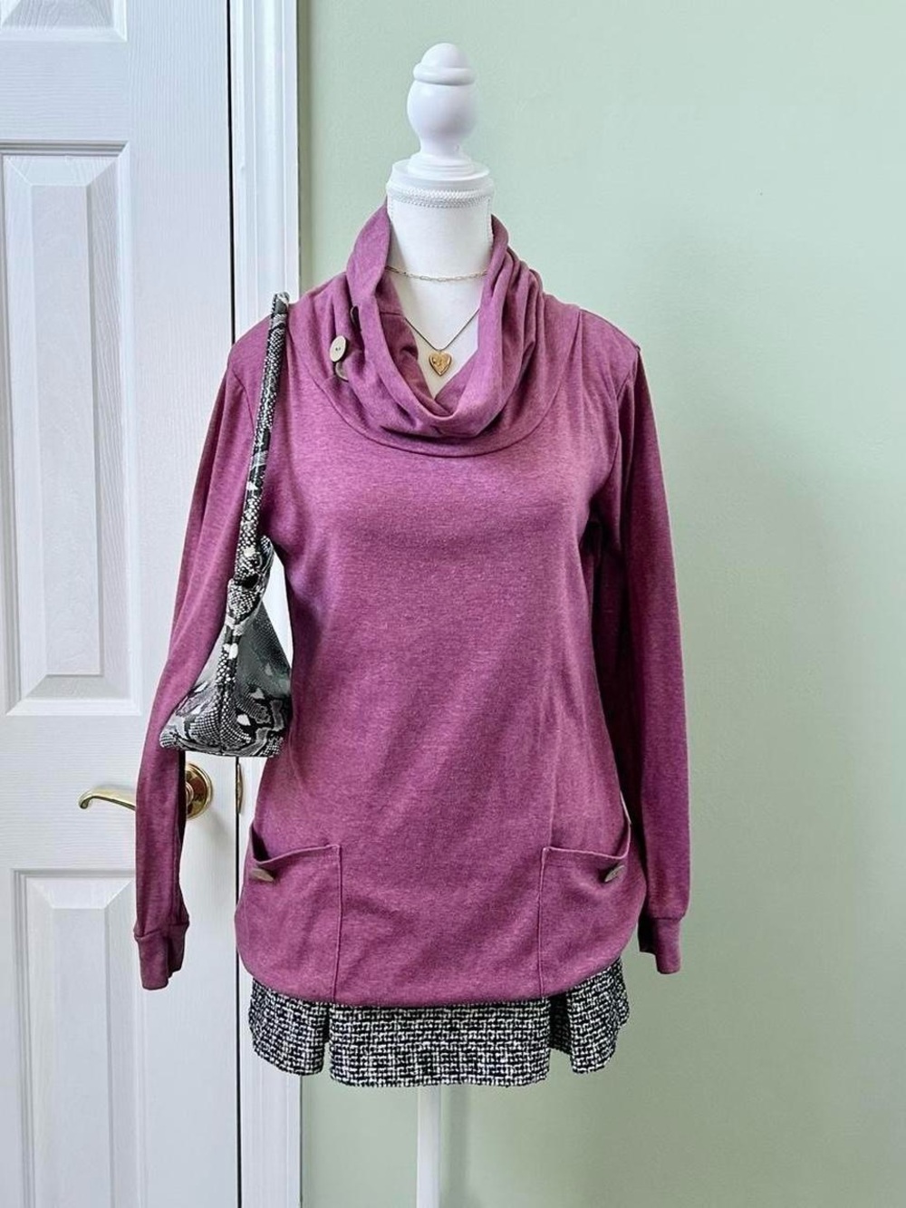 Cowl neck sweater